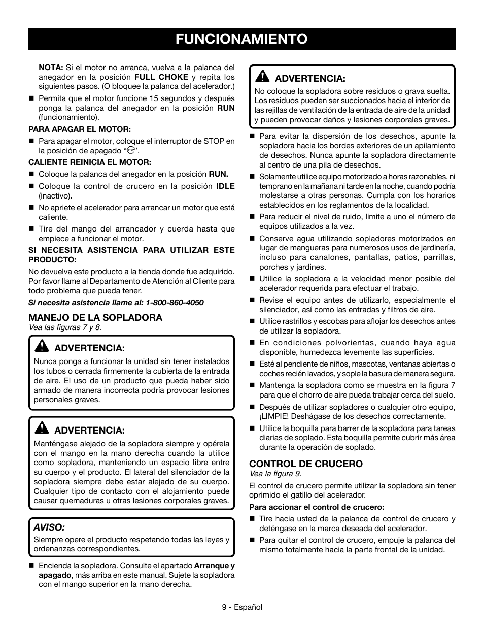 Funcionamiento | Ryobi RY09466А User Manual | Page 37 / 44