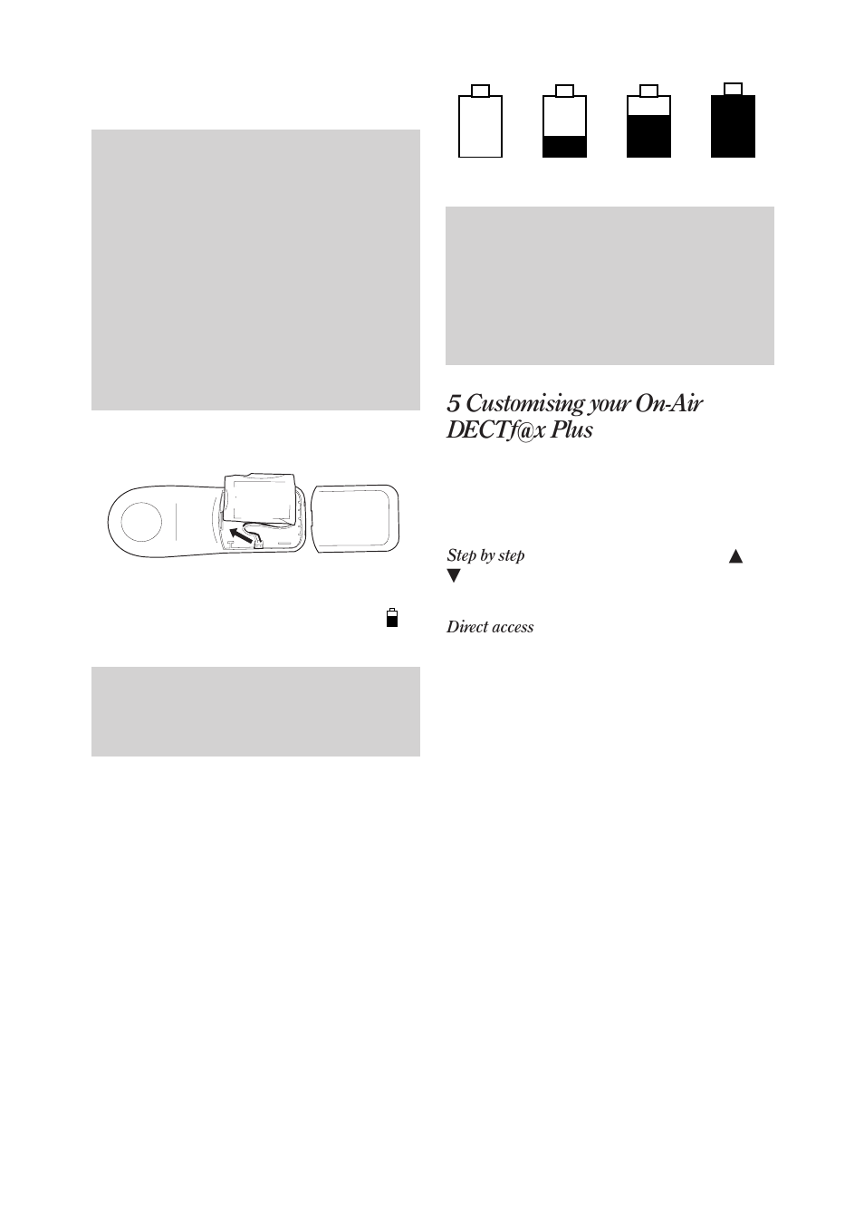 5 customising your on-air dectf@x plus | BT On-Air DECTf@x Plus F@x machine and digital telephone system User Manual | Page 11 / 77