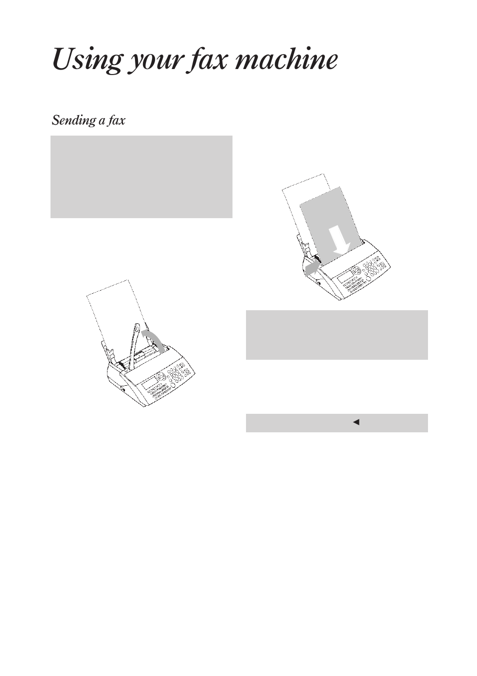 Using your fax machine, Sending a fax | BT On-Air DECTf@x Plus F@x machine and digital telephone system User Manual | Page 16 / 77