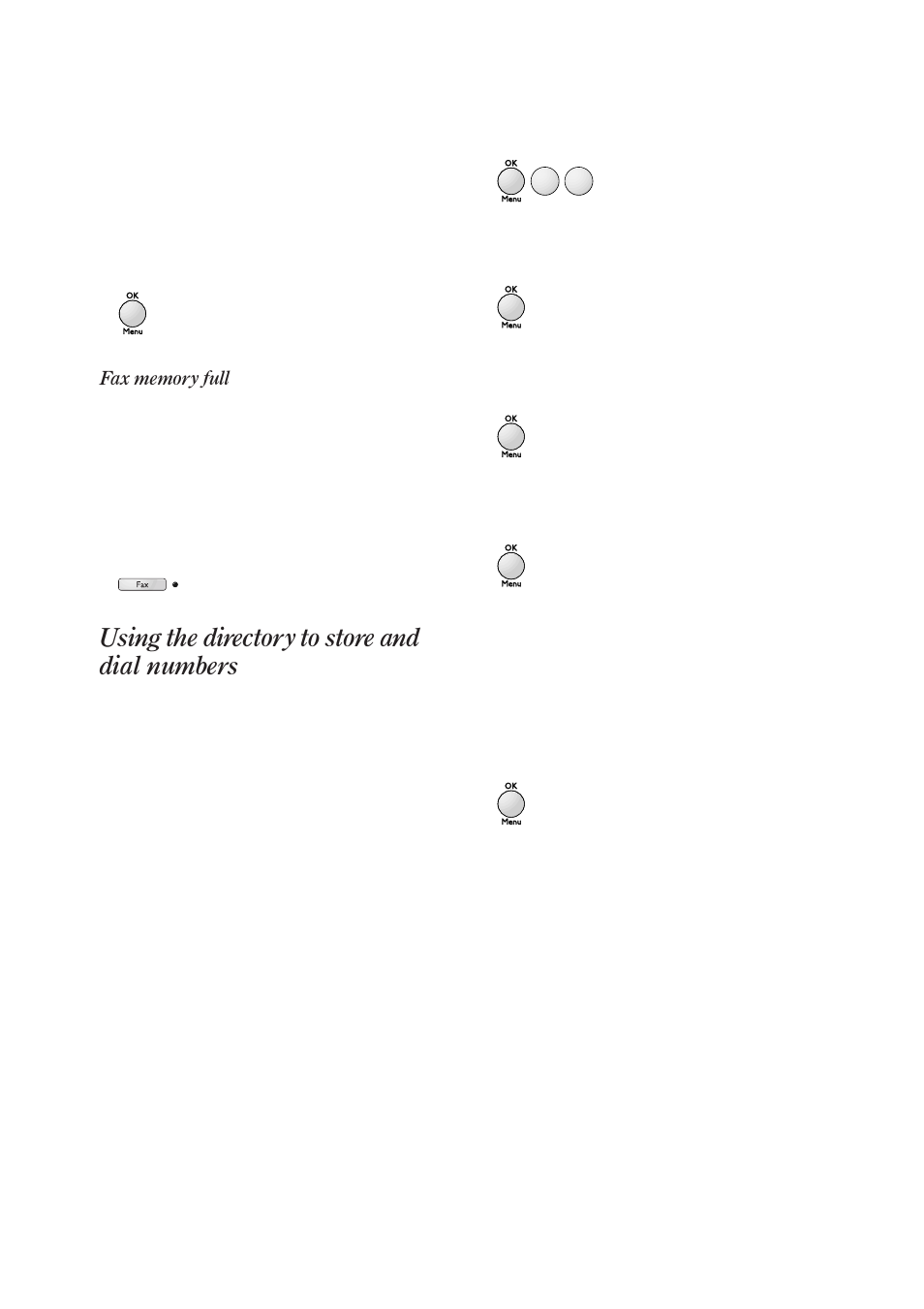 Using the directory to store and dial numbers | BT On-Air DECTf@x Plus F@x machine and digital telephone system User Manual | Page 21 / 77