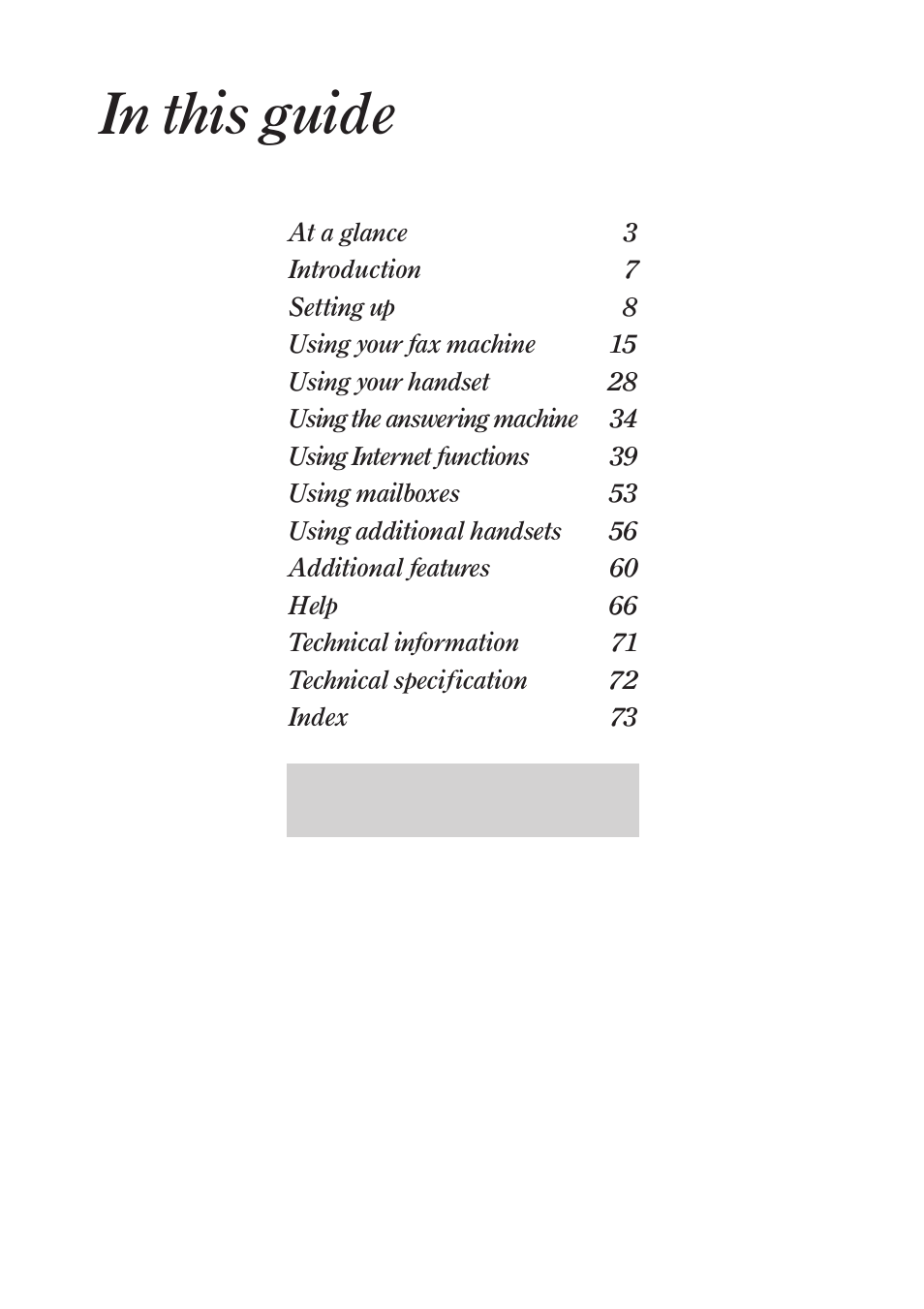 BT On-Air DECTf@x Plus F@x machine and digital telephone system User Manual | Page 7 / 77