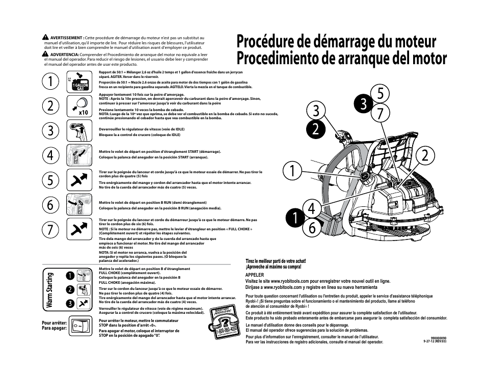 Ryobi RY08420А User Manual | Page 2 / 2