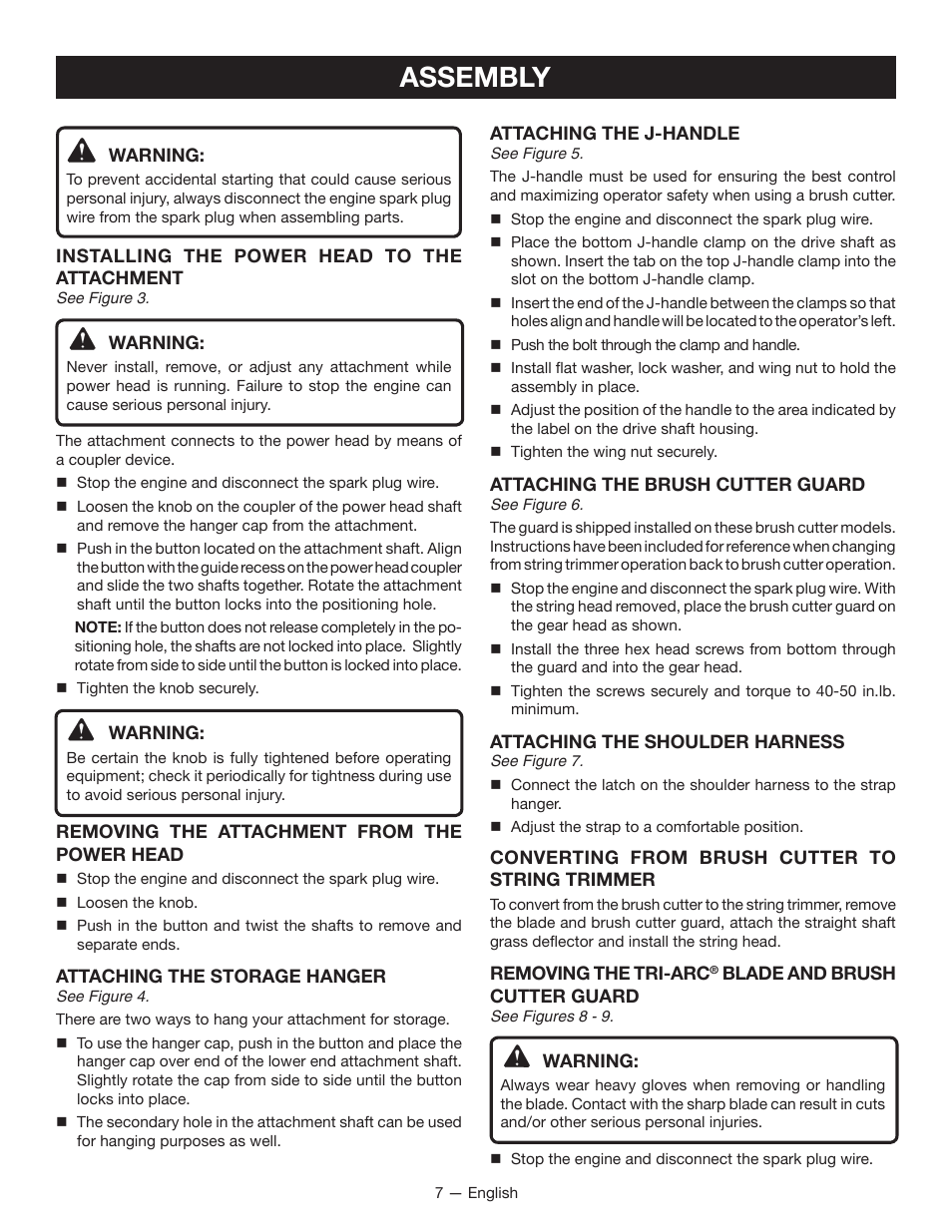 Assembly | Ryobi RY28160 User Manual | Page 11 / 52