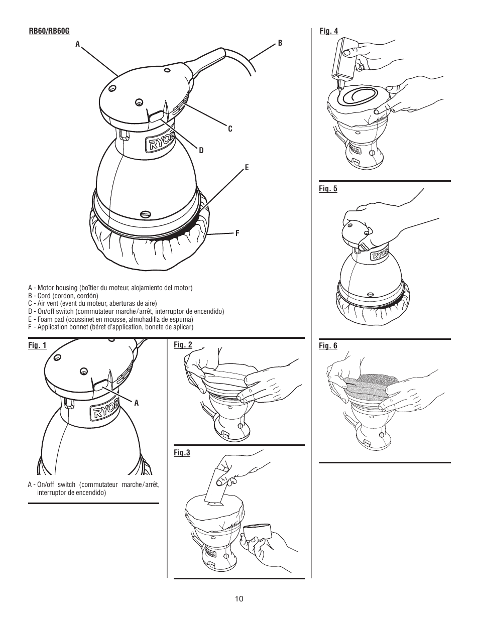 Ryobi RB60G User Manual | Page 26 / 28