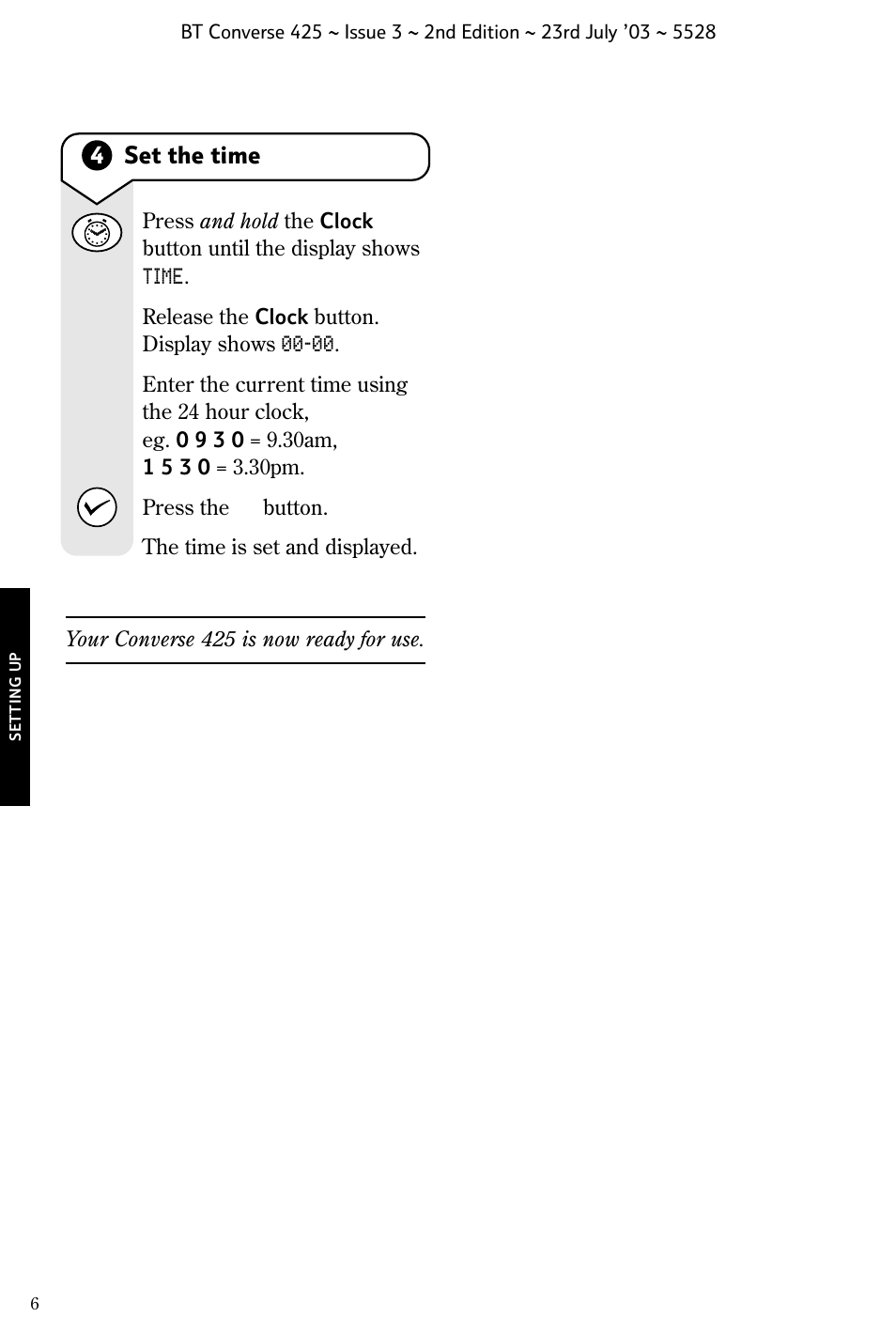 BT CONVERSE 425 User Manual | Page 7 / 23