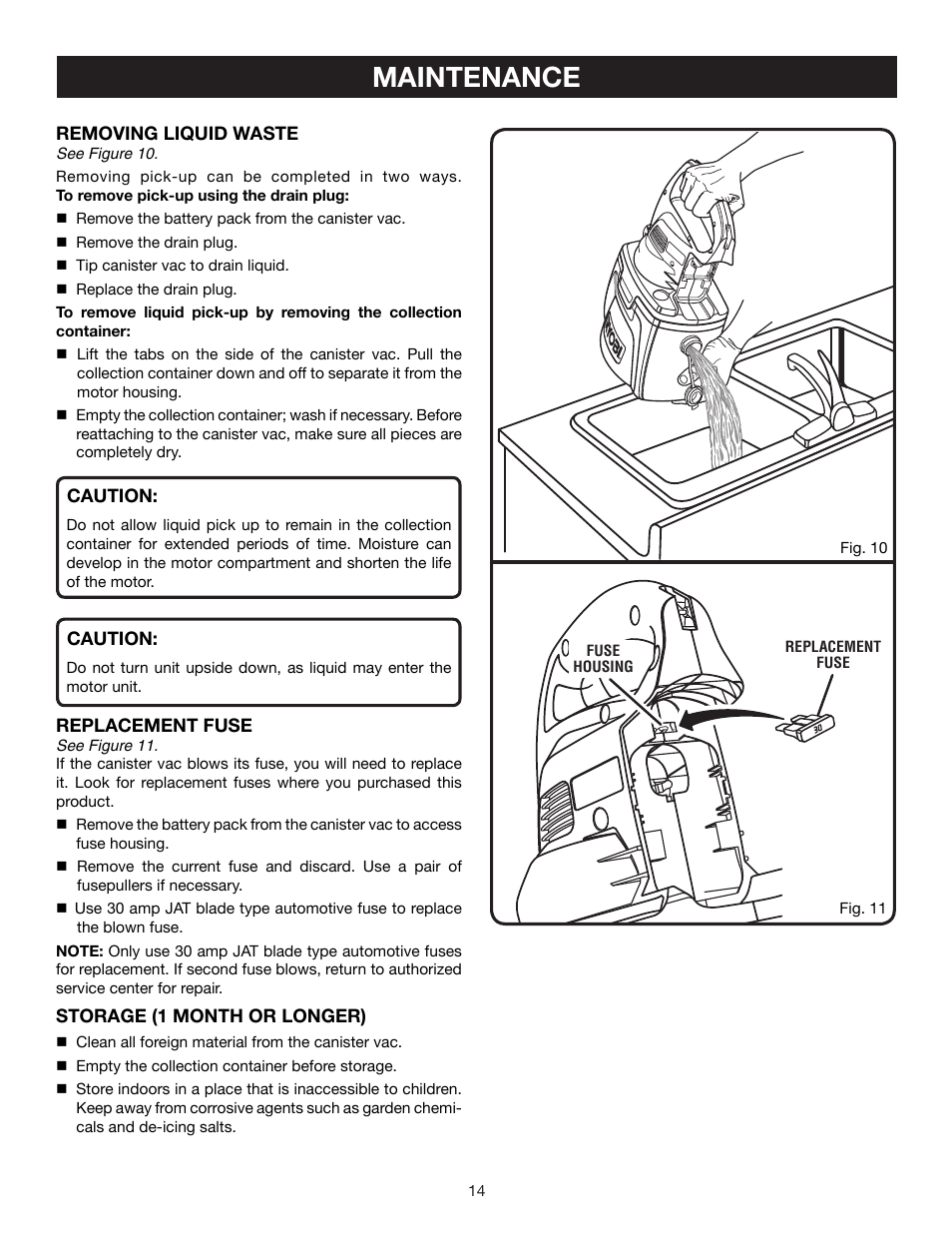 Maintenance | Ryobi P3200 User Manual | Page 14 / 16