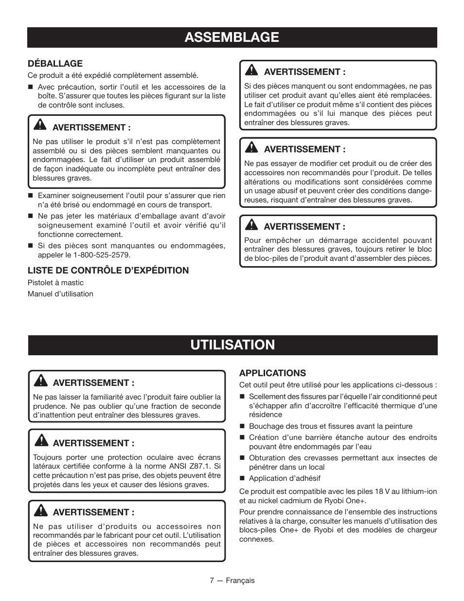 Assemblage utilisation | Ryobi P310 User Manual | Page 15 / 28