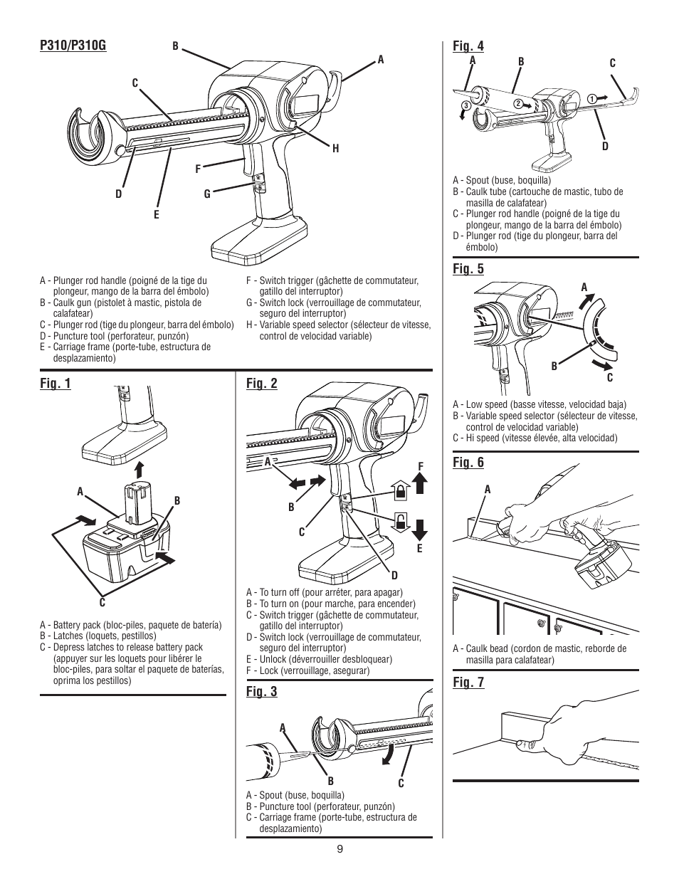 Ryobi P310G User Manual | Page 23 / 24