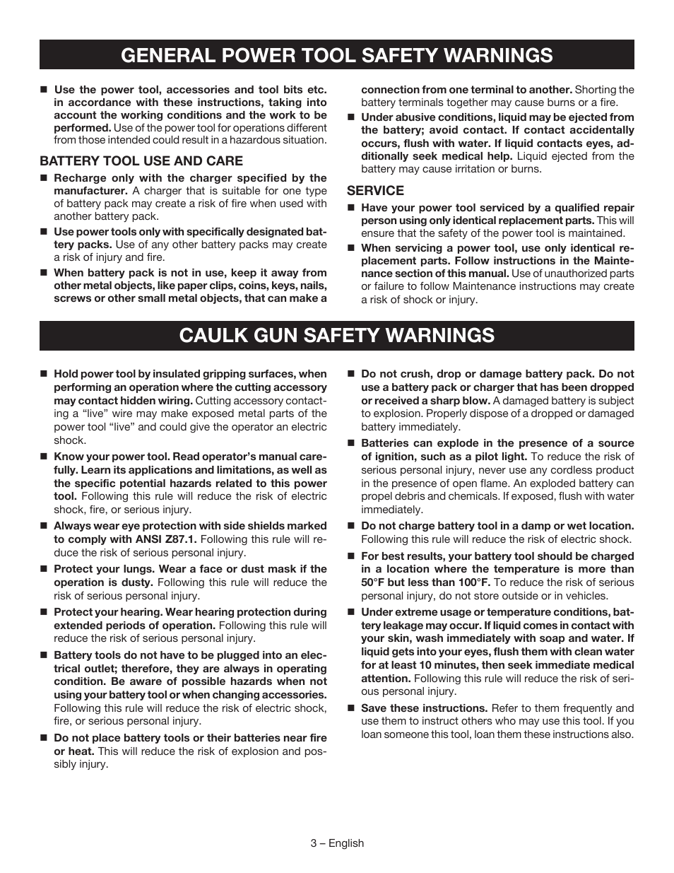 Ryobi P310G User Manual | Page 3 / 24