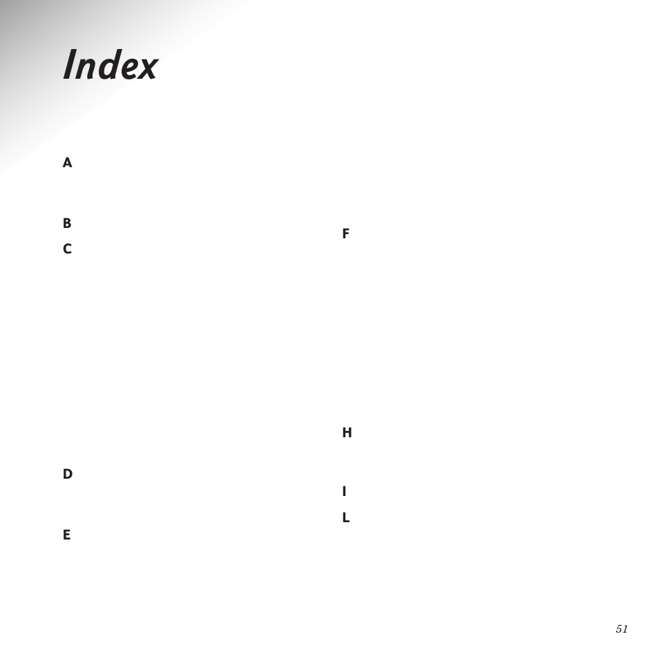 Index | BT PaperJet 55E User Manual | Page 51 / 54