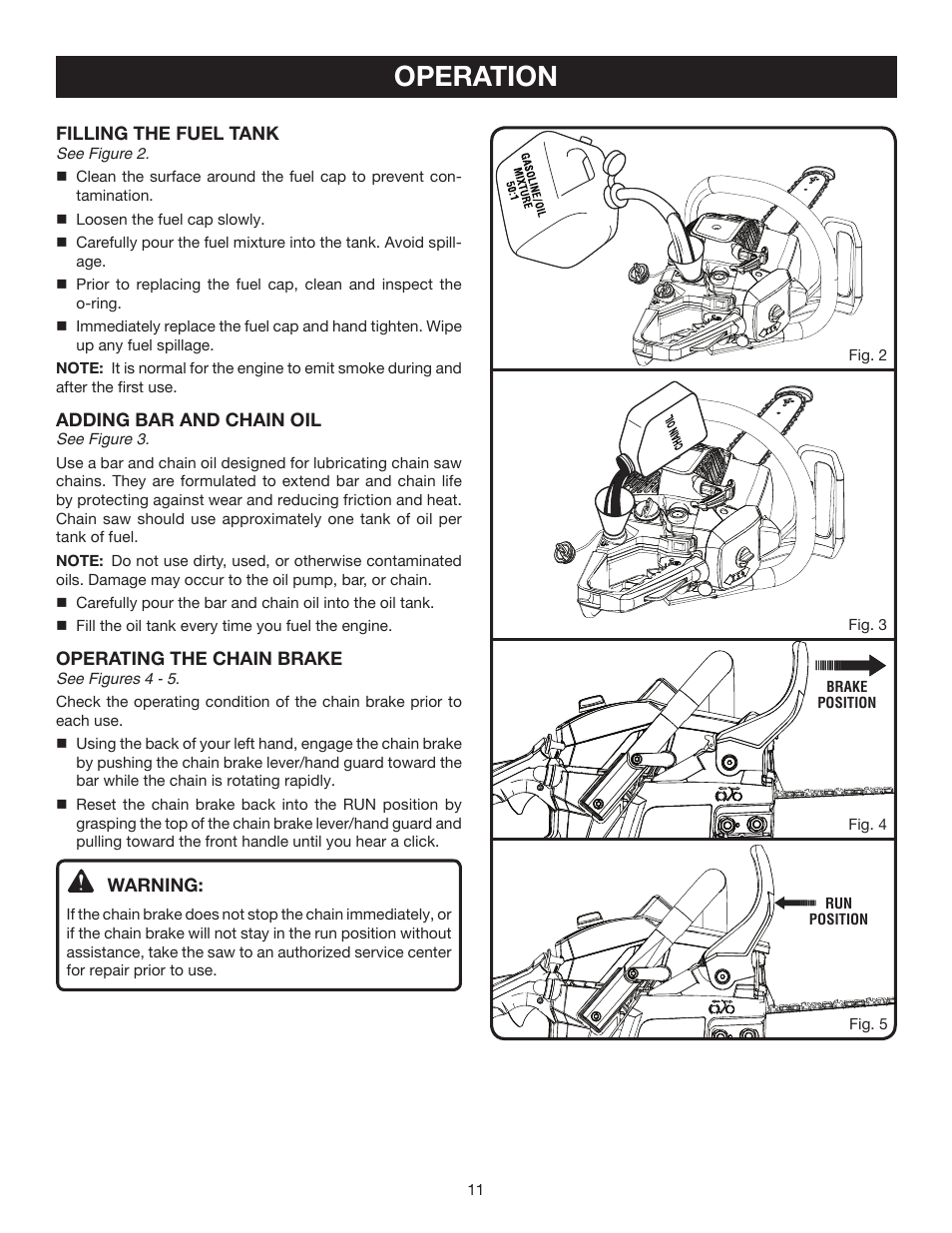 Operation | Ryobi RY10532 User Manual | Page 11 / 38