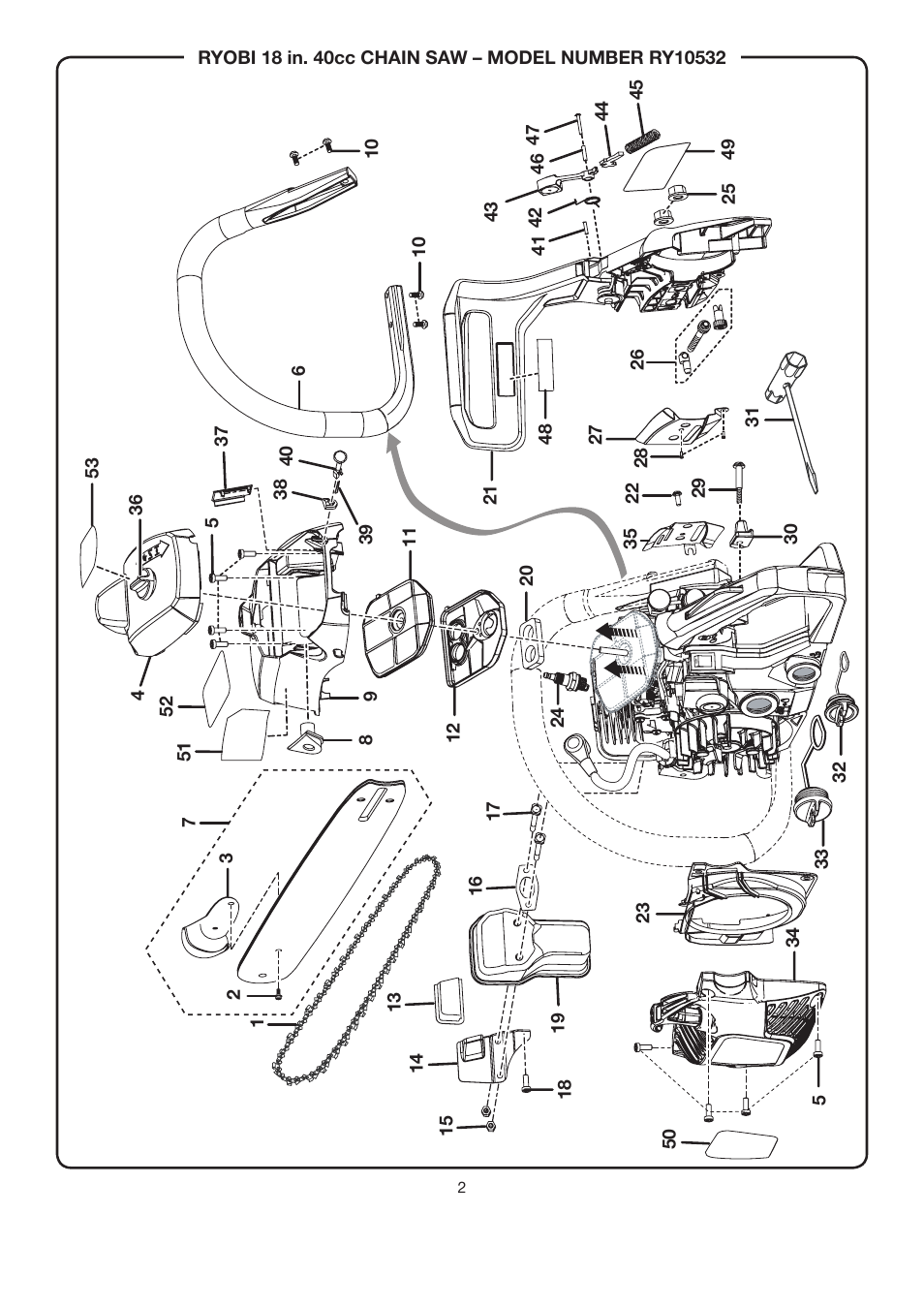 Ryobi RY10532 User Manual | Page 2 / 5