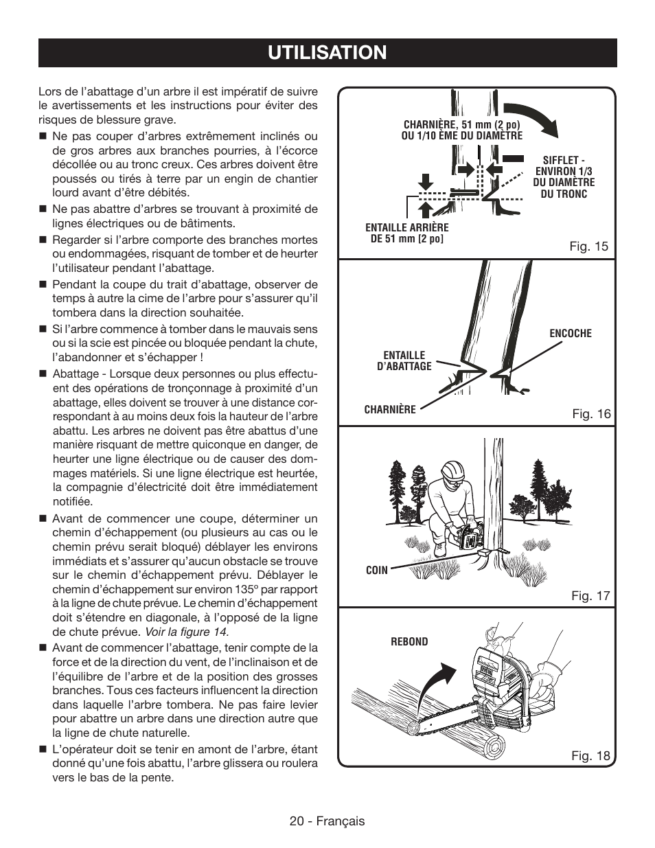 Utilisation | Ryobi RY40500 User Manual | Page 51 / 96