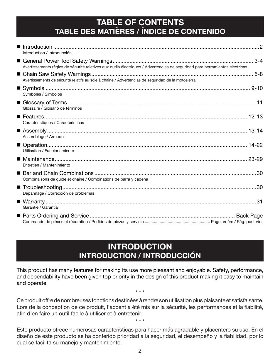 Ryobi RY40502 User Manual | Page 2 / 92