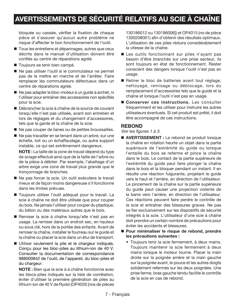 Ryobi RY40502 User Manual | Page 36 / 92