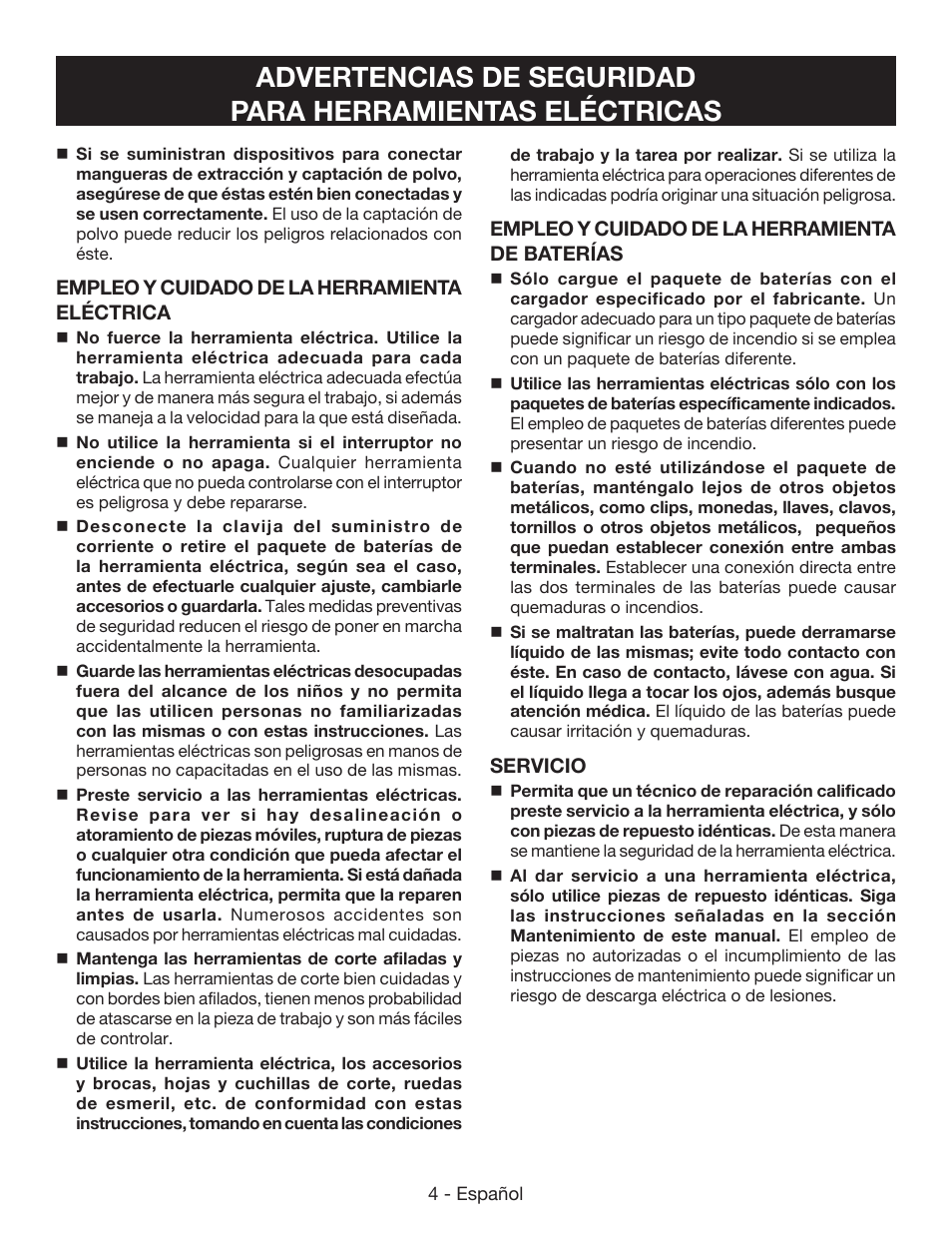 Ryobi RY40502 User Manual | Page 62 / 92