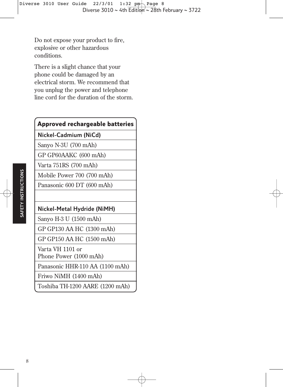 BT 3010 Classic User Manual | Page 12 / 59