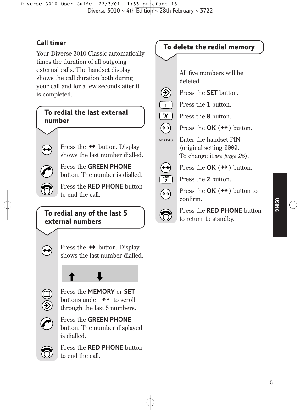 BT 3010 Classic User Manual | Page 19 / 59