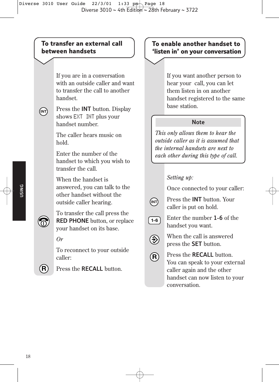 BT 3010 Classic User Manual | Page 22 / 59