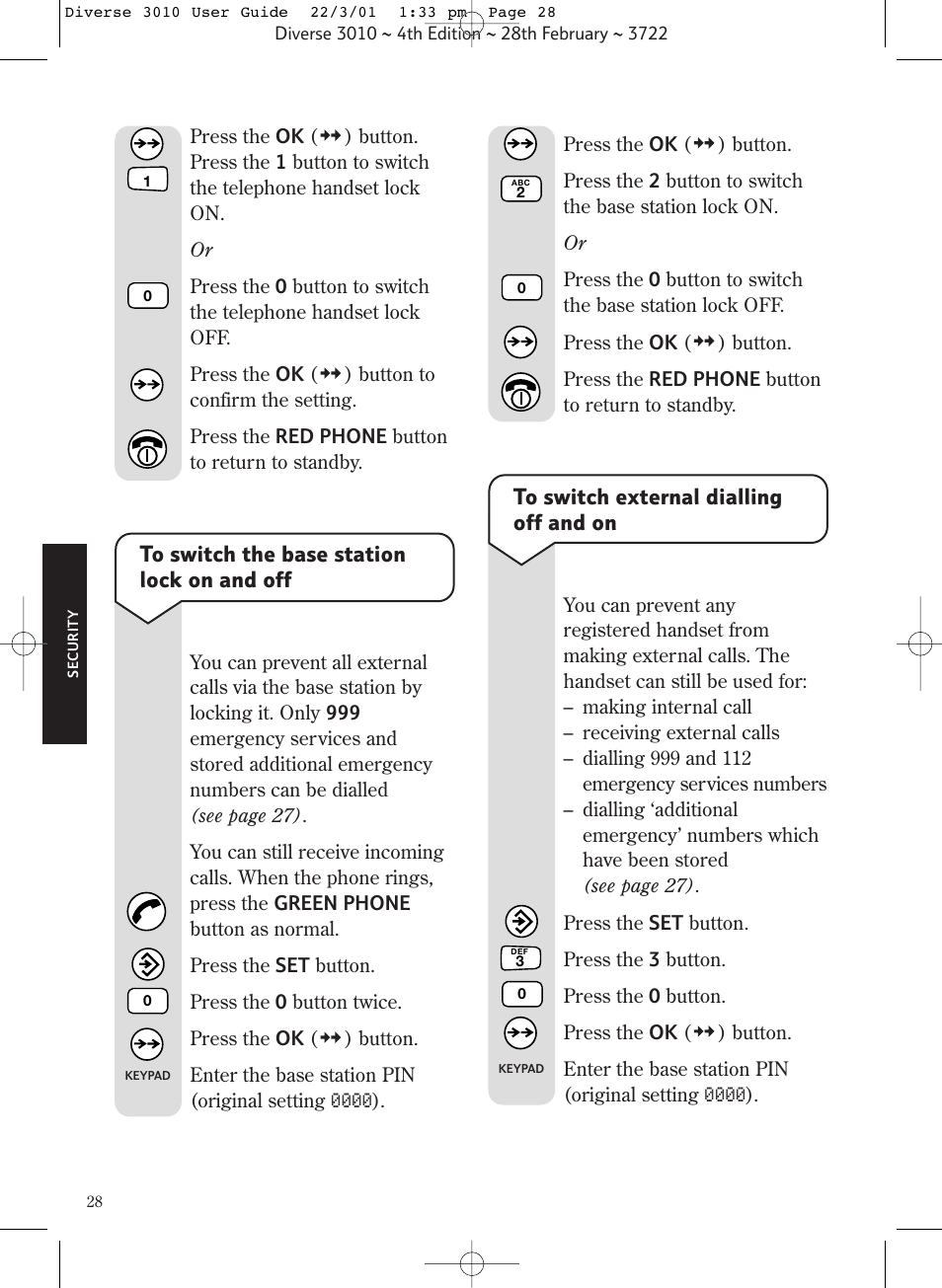 BT 3010 Classic User Manual | Page 32 / 59