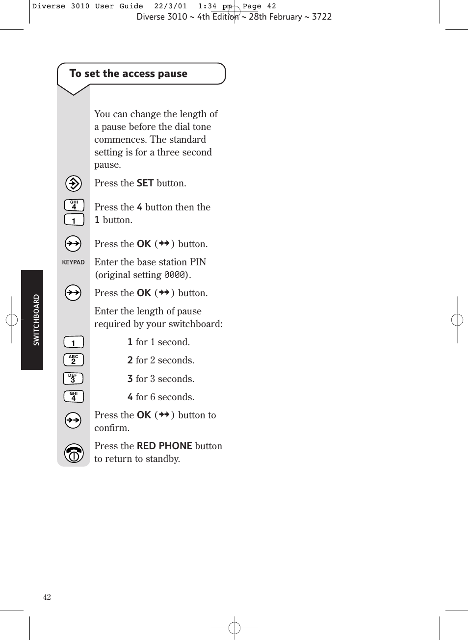 BT 3010 Classic User Manual | Page 46 / 59