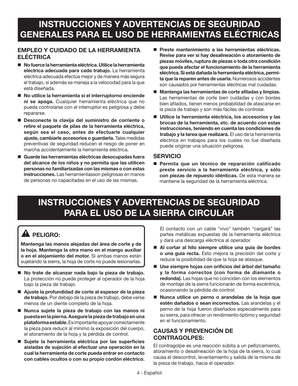 Ryobi CSB133L User Manual | Page 34 / 52