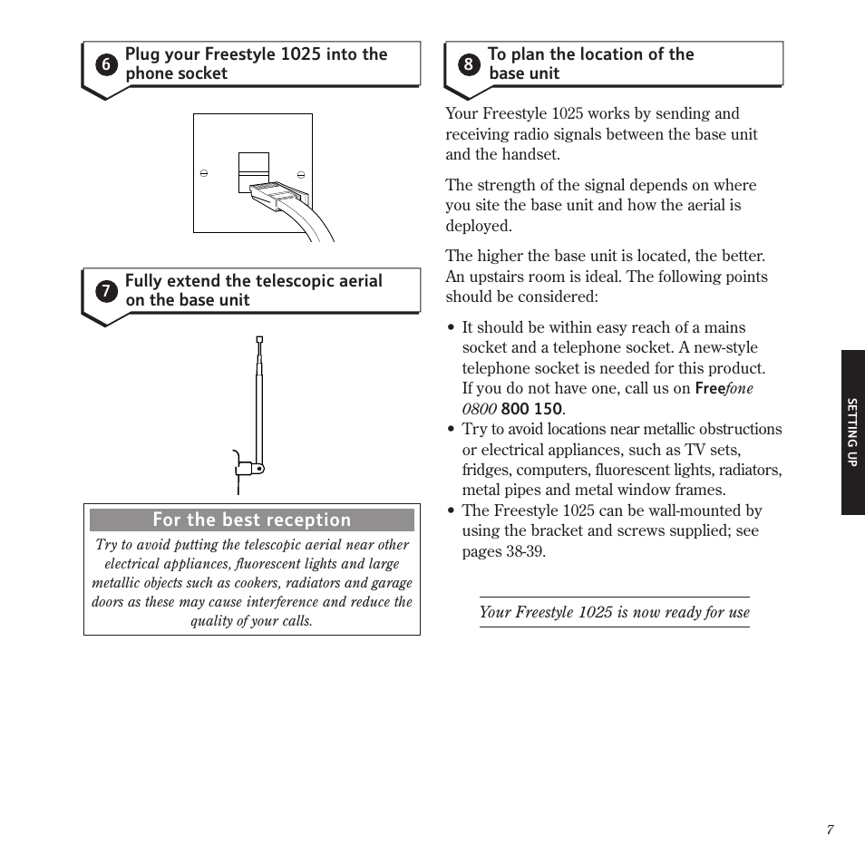 BT Freestyle 1025 User Manual | Page 11 / 47