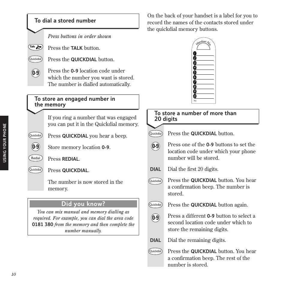 Did you know | BT Freestyle 1025 User Manual | Page 14 / 47