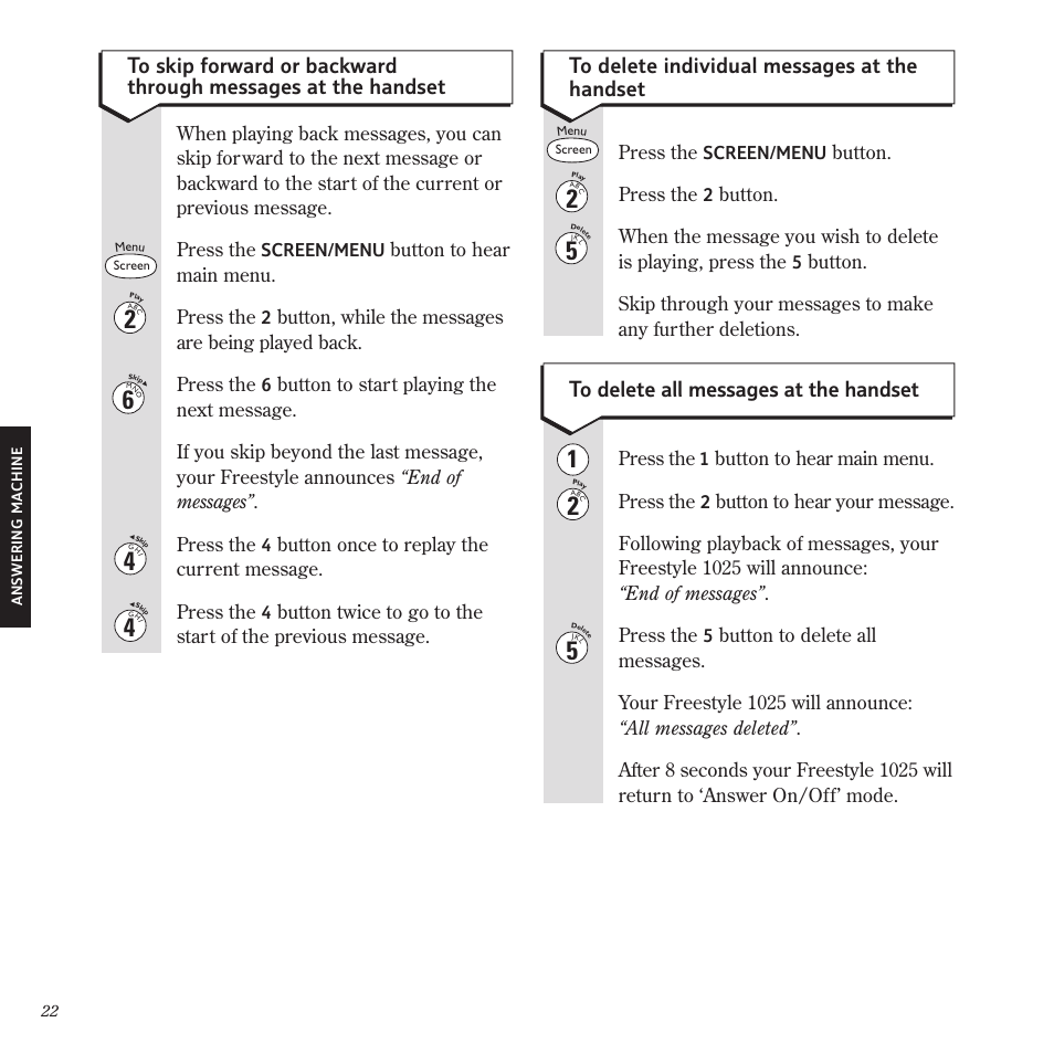 BT Freestyle 1025 User Manual | Page 26 / 47