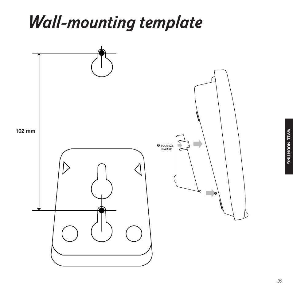 Wall-mounting template | BT Freestyle 1025 User Manual | Page 43 / 47