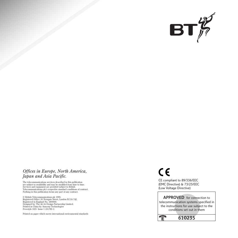 Approved | BT Freestyle 1025 User Manual | Page 47 / 47