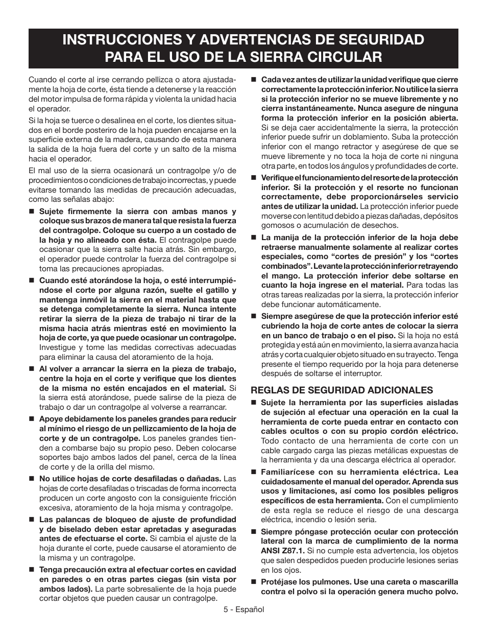 Ryobi CSB142LZ User Manual | Page 35 / 52