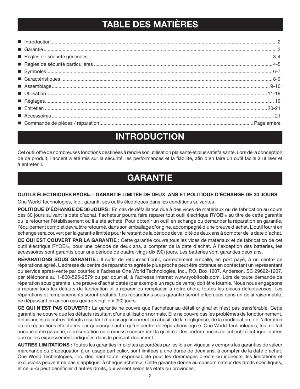 Ryobi P500 User Manual | Page 24 / 68