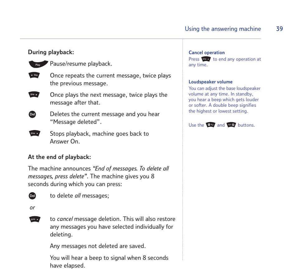 39 using the answering machine | BT Quartet 1500 User Manual | Page 39 / 68