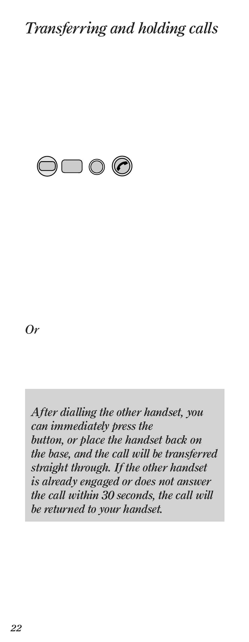 Transferring and holding calls | BT Diverse 2000 User Manual | Page 24 / 47