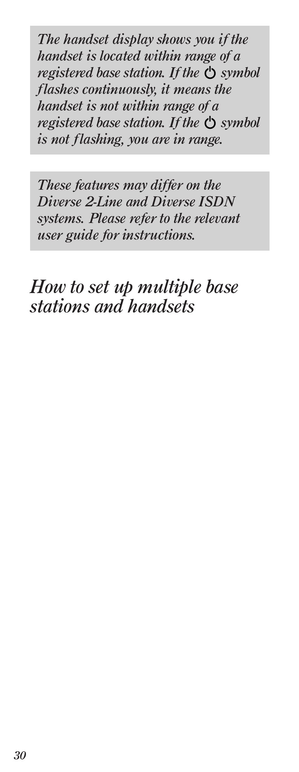 How to set up multiple base stations and handsets | BT Diverse 2000 User Manual | Page 32 / 47