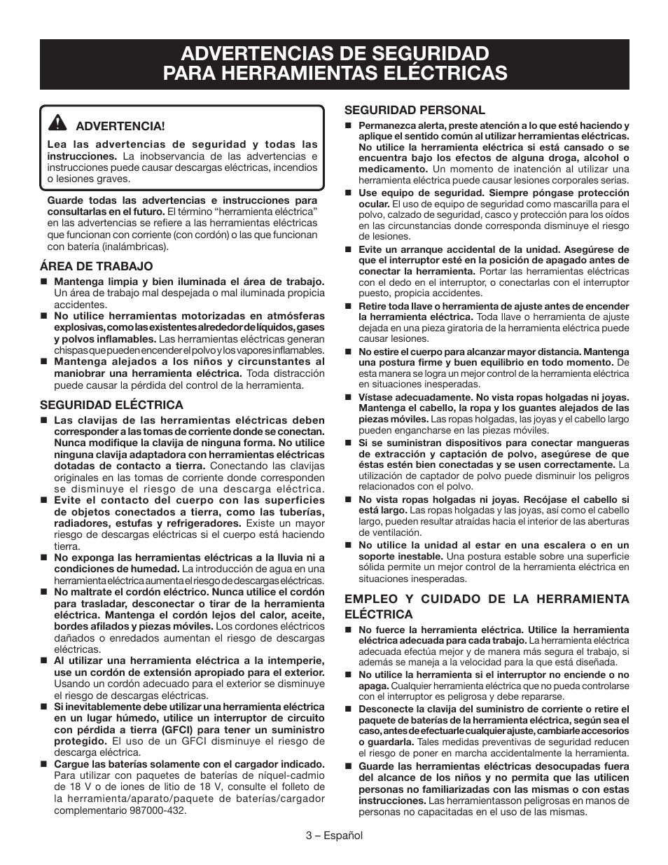 Ryobi P506 User Manual | Page 29 / 44