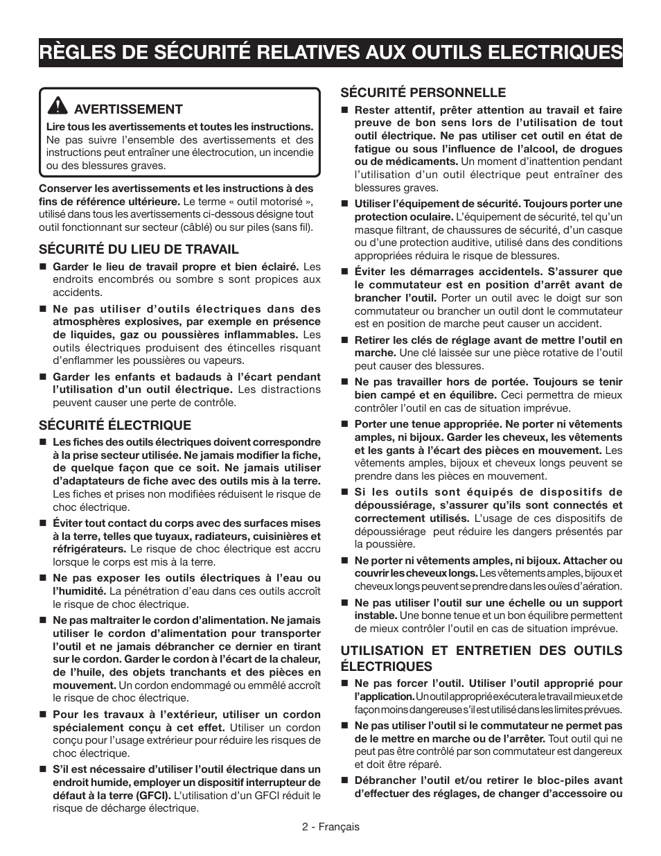 Ryobi CSB124 User Manual | Page 16 / 48