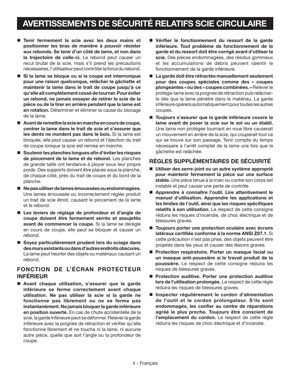 Ryobi CSB125 User Manual | Page 18 / 48