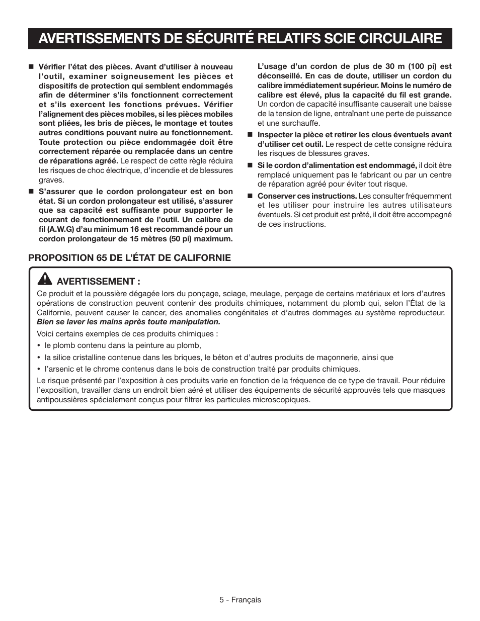 Ryobi CSB125 User Manual | Page 19 / 48
