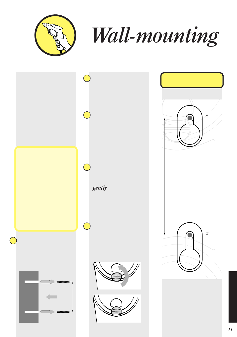 Wall-mounting | BT Decor 400 User Manual | Page 11 / 12