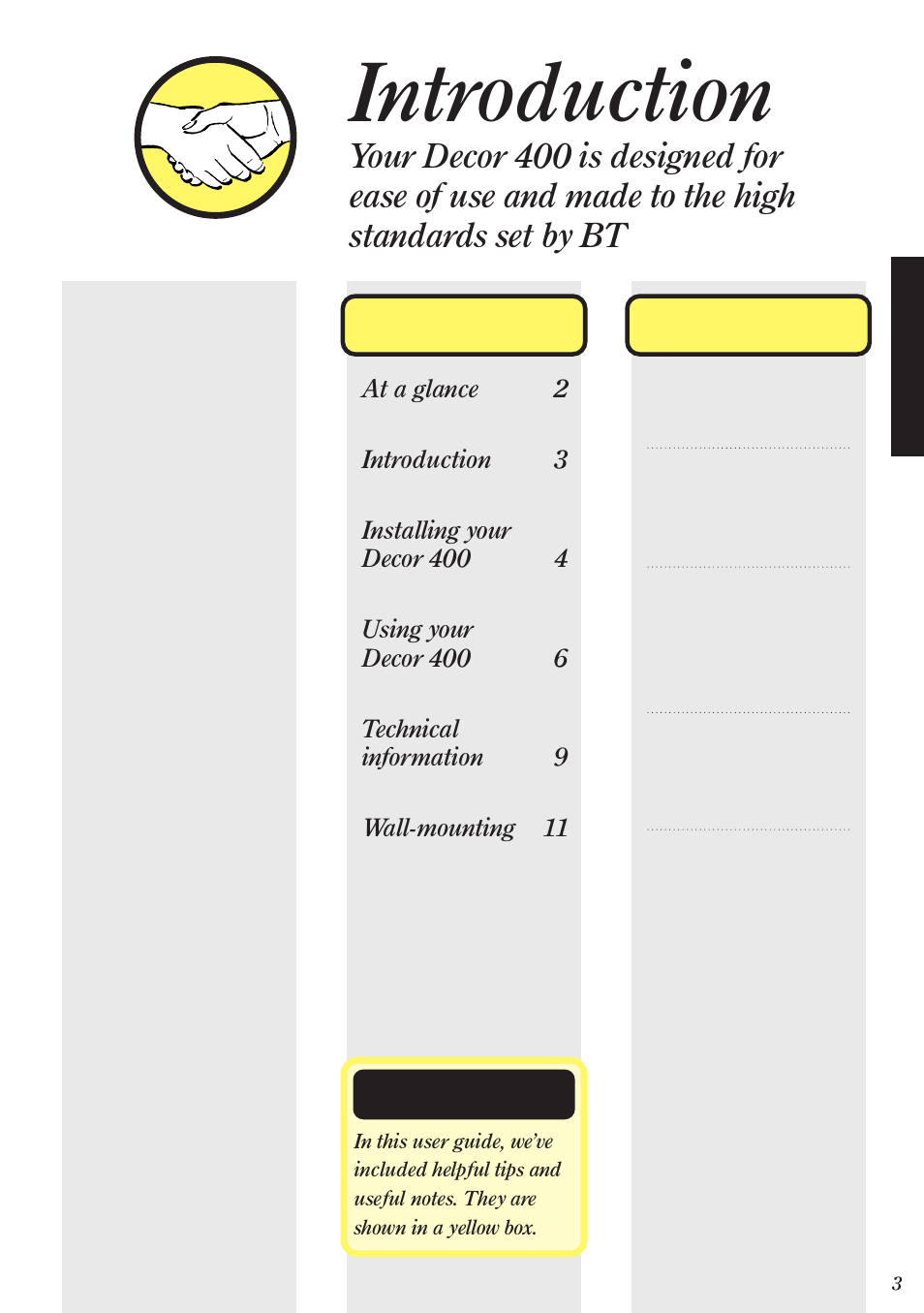 Introduction | BT Decor 400 User Manual | Page 3 / 12