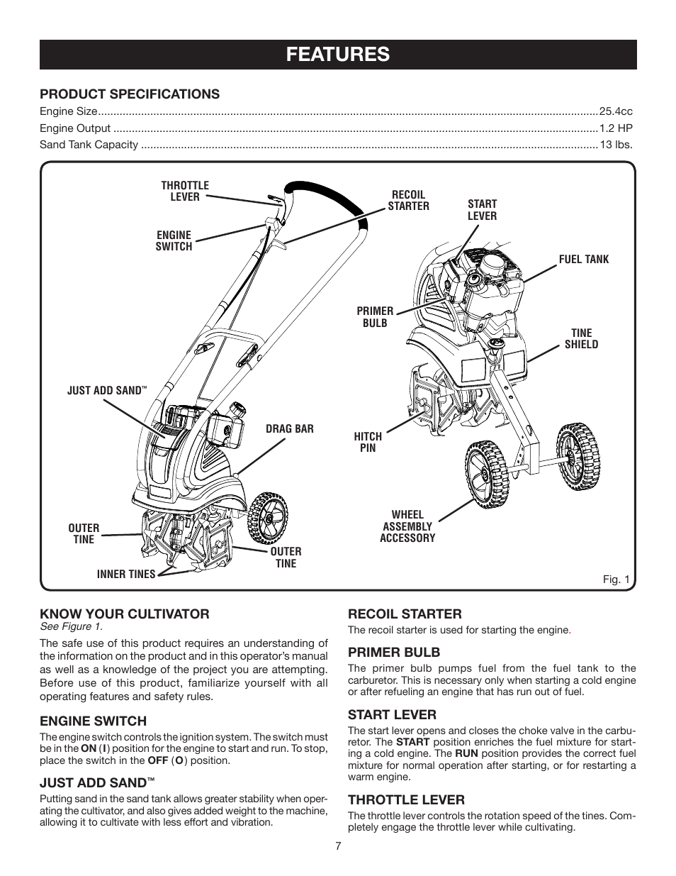 Features | Ryobi RY60514 User Manual | Page 7 / 24