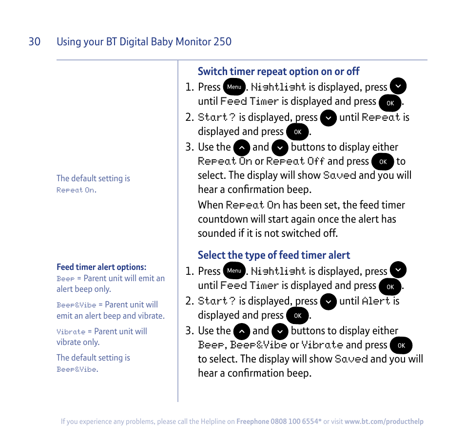 BT 250 User Manual | Page 30 / 41