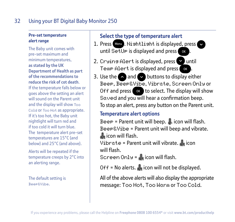BT 250 User Manual | Page 32 / 41