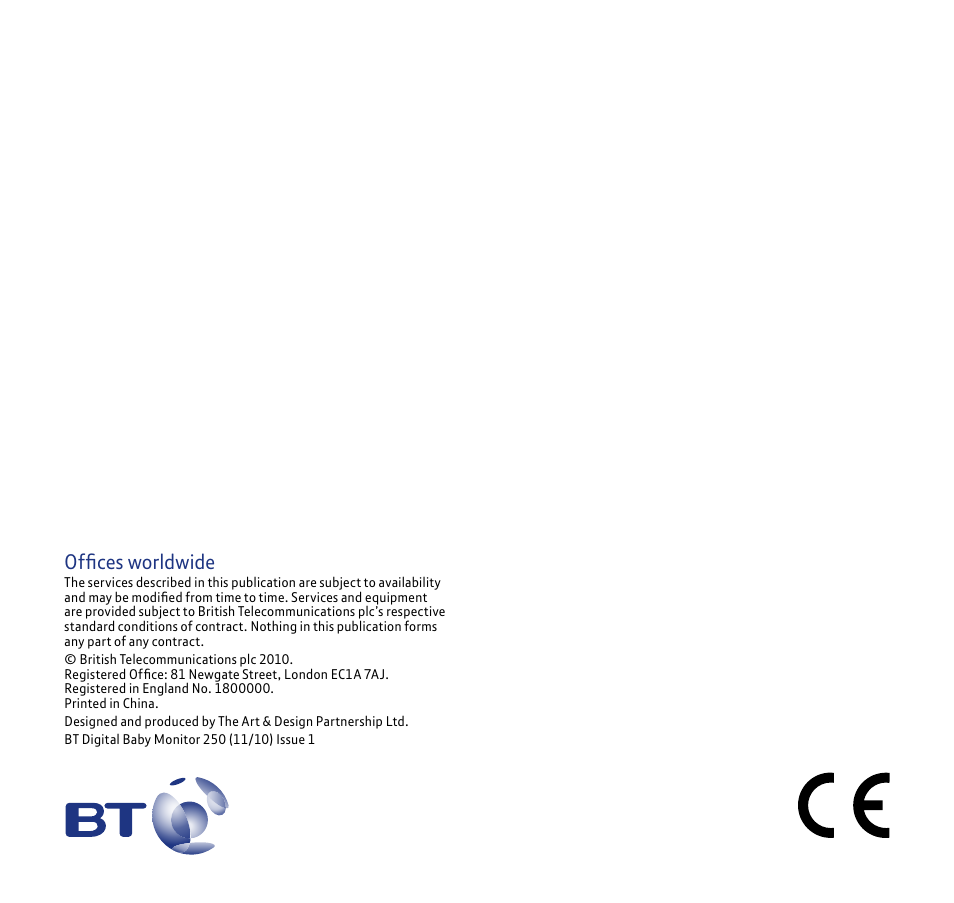 Offices worldwide | BT 250 User Manual | Page 41 / 41