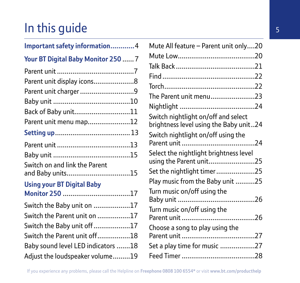 BT 250 User Manual | Page 5 / 41