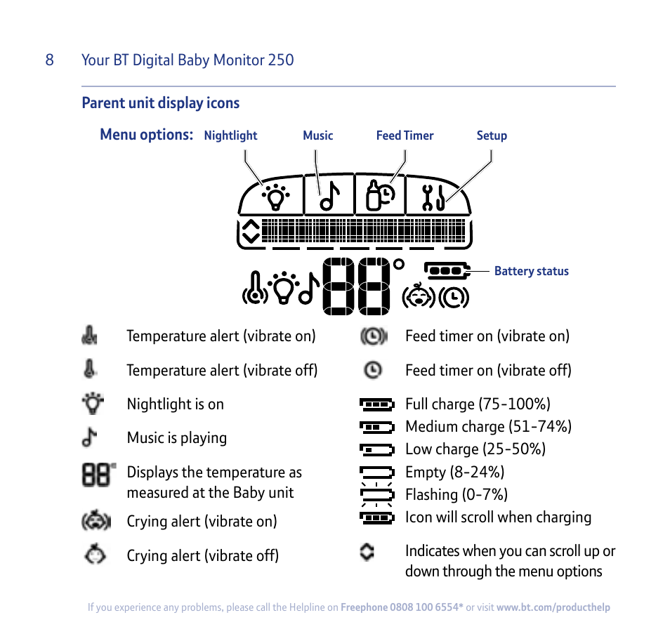 BT 250 User Manual | Page 8 / 41