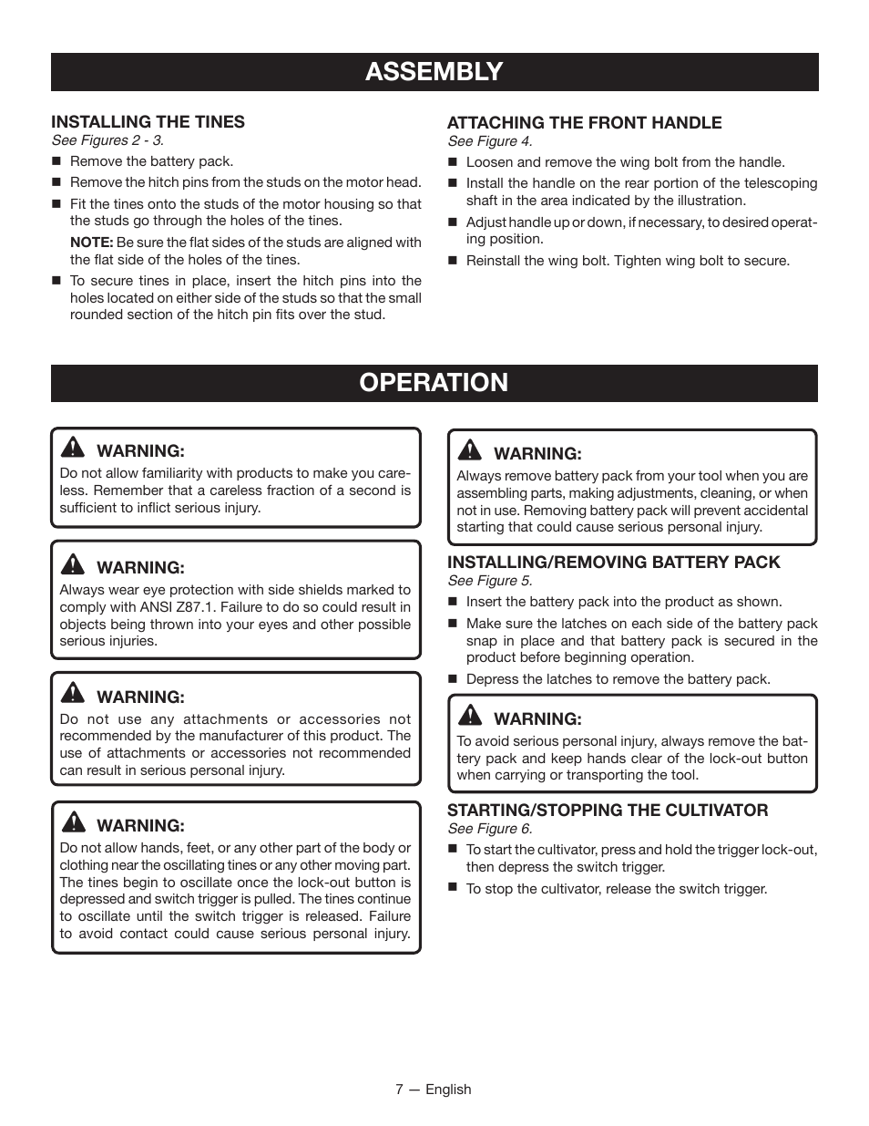 Assembly operation | Ryobi P2700 User Manual | Page 9 / 30