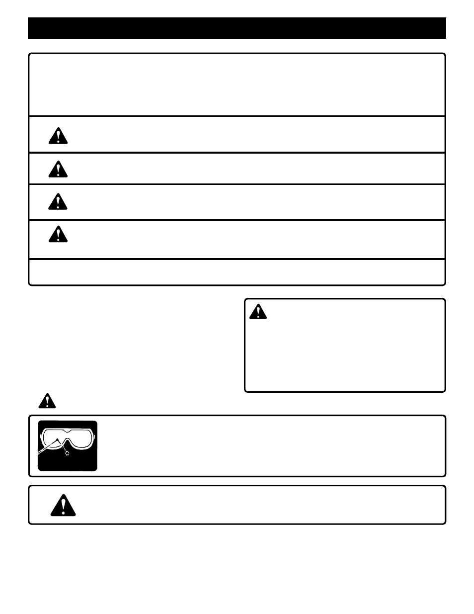 Rules for safe operation, Warning | Ryobi C358 User Manual | Page 3 / 20